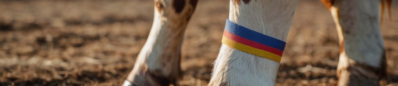 Stock_Photography_cattle_leg_marked_with_a_colored_strip_of_cl_3
