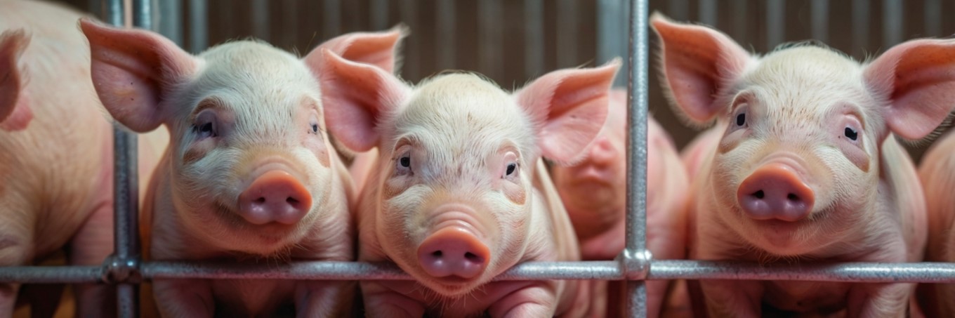 Leonardo_Kino_XL_piglets_on_a_plastic_grid_in_a_modern_bright_2